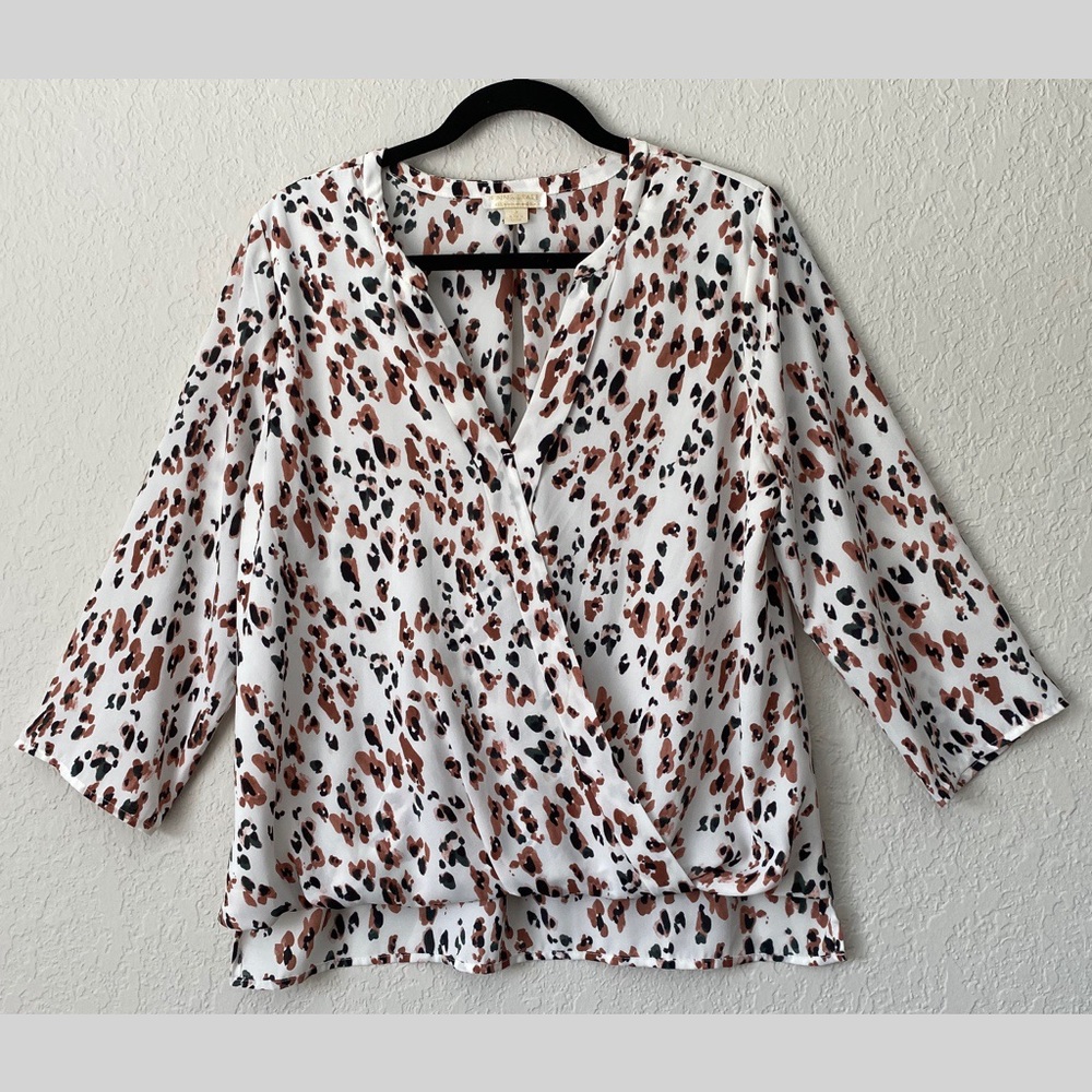 Leopard Print Blouse | Size M